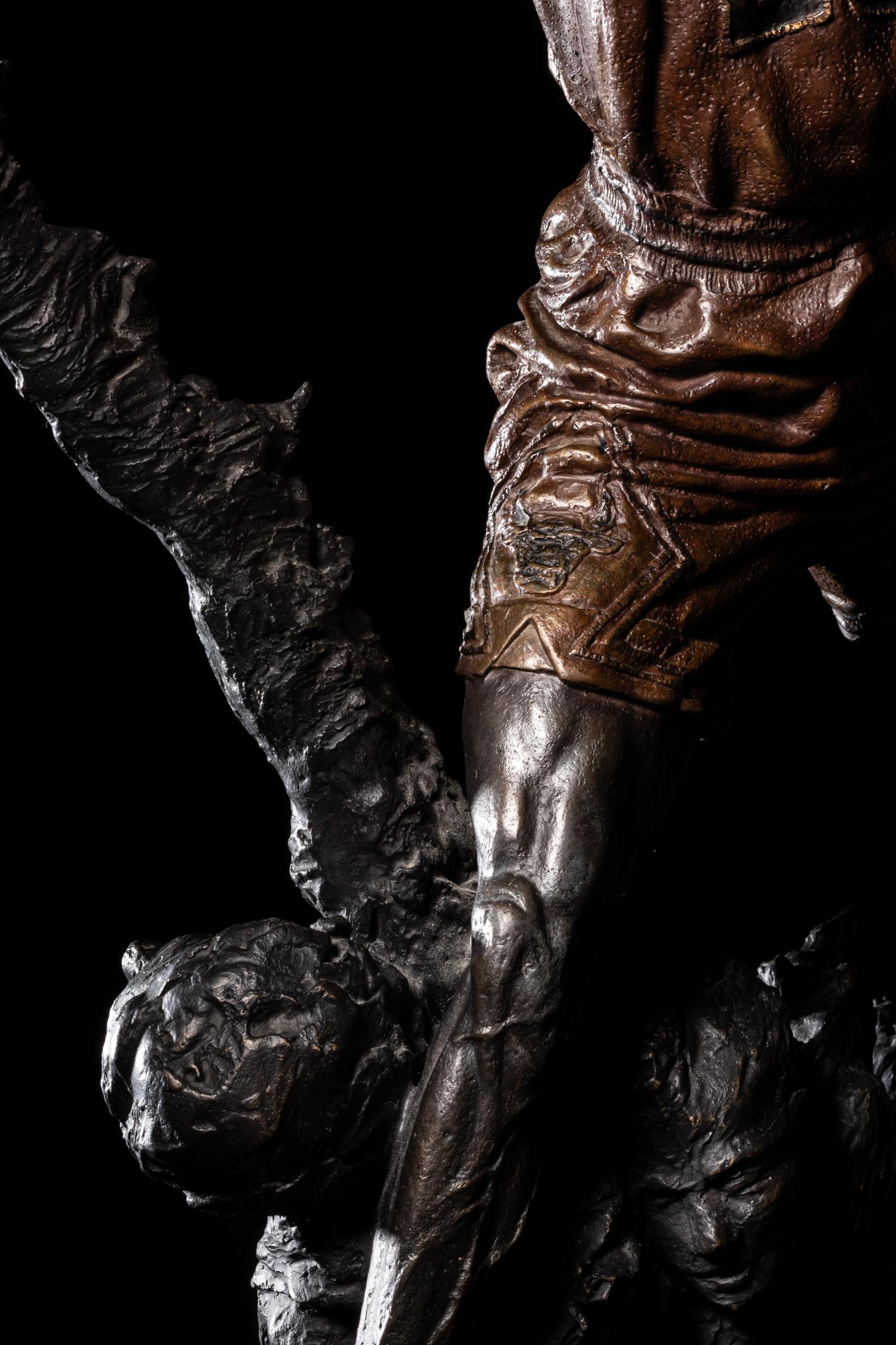 A 1994 Michael Jordan United Center Bronze Maquette, "The Spirit,"