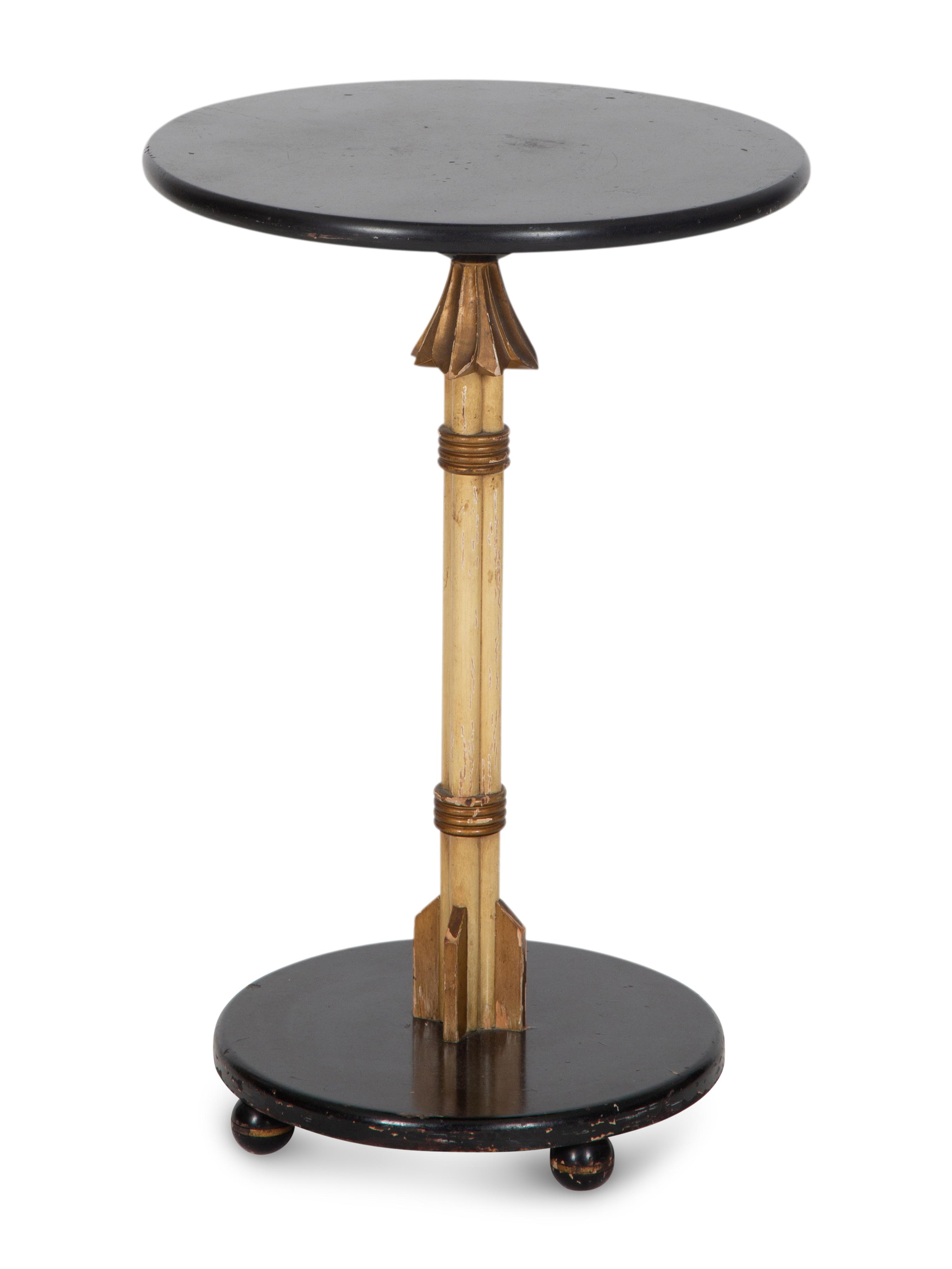 A Neoclassical Style Painted Occasional Table