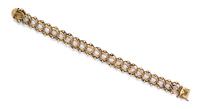 A 14 Karat Yellow Gold Fancy Link Bracelet, 16.30 dwts.
