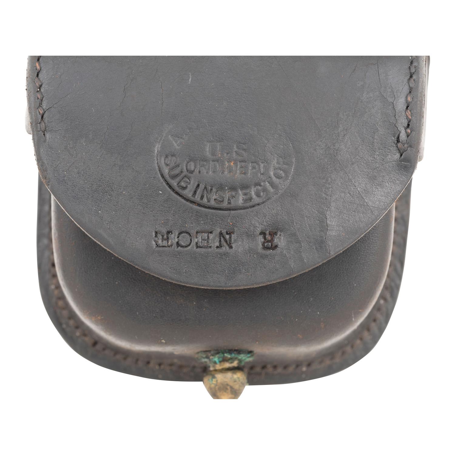 Two US Pattern July of 1864 Type II Cartridge Boxes and Two Cap Pouches