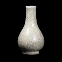 A Small Chinese Ge -Type Pear Shaped Vase 哥釉瓶
