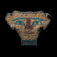 Two Egyptian Bead Masks