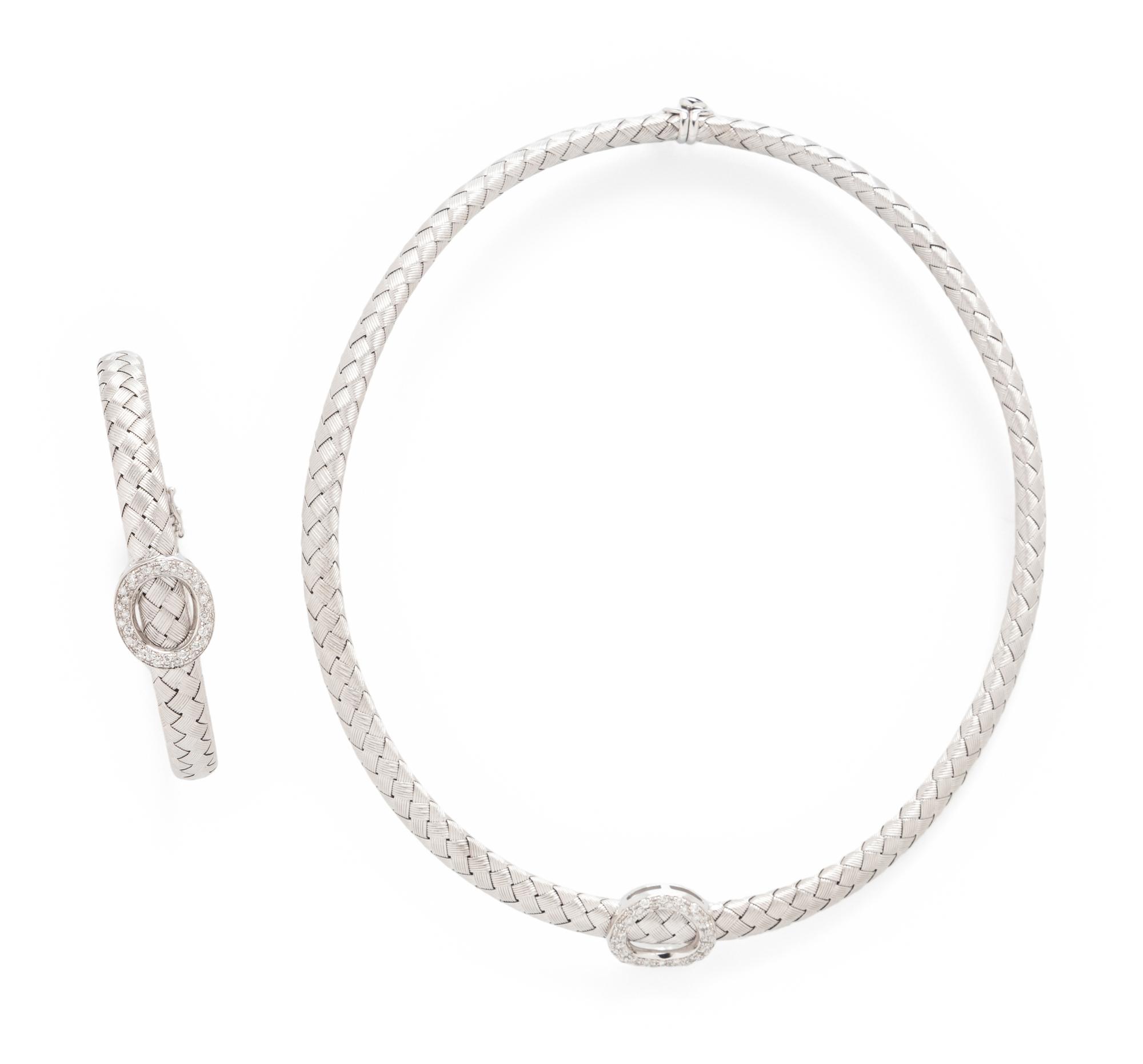 WHITE GOLD AND DIAMOND SET