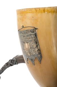 A Silver-Plate Mounted Toasting Horn