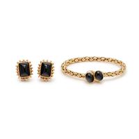 COLLECTION OF YELLOW GOLD AND GEMSTONE JEWELRY
