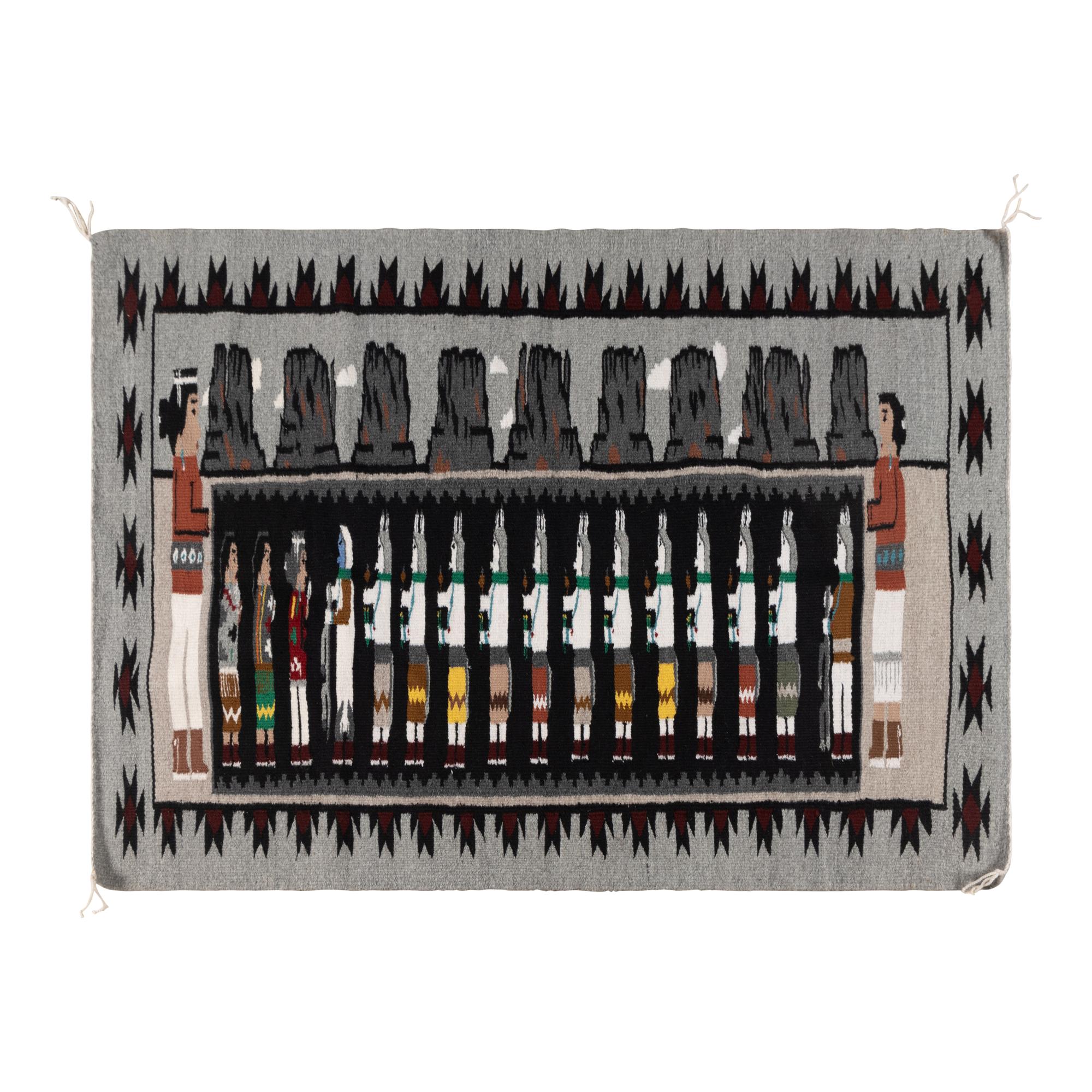 Navajo Yeibichai, Weaving-within- Weaving [Rug]