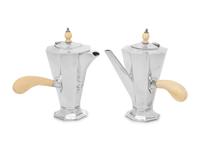 An English Silver Teapot and Coffee Pot