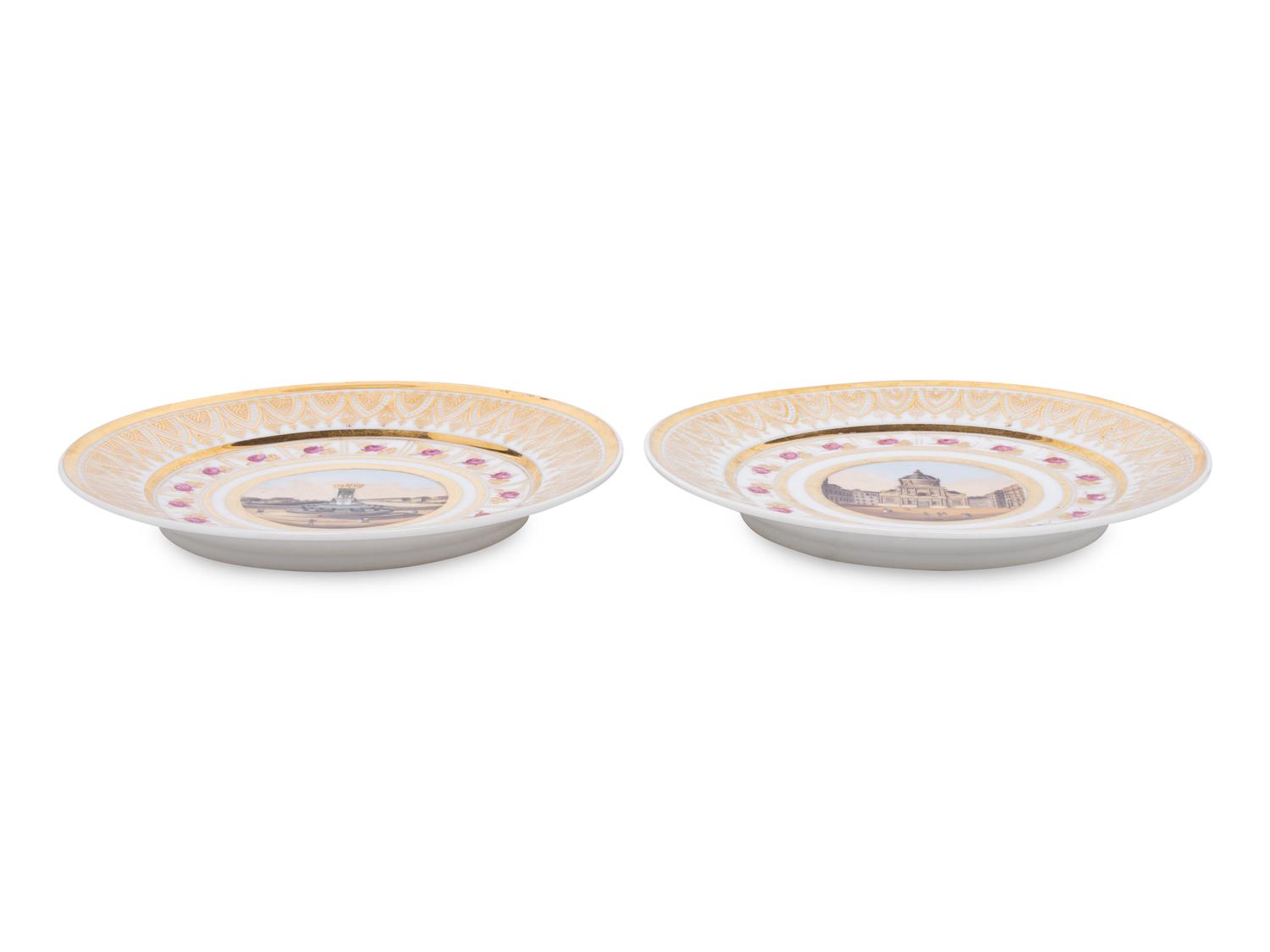 A Pair of Paris Porcelain Plates