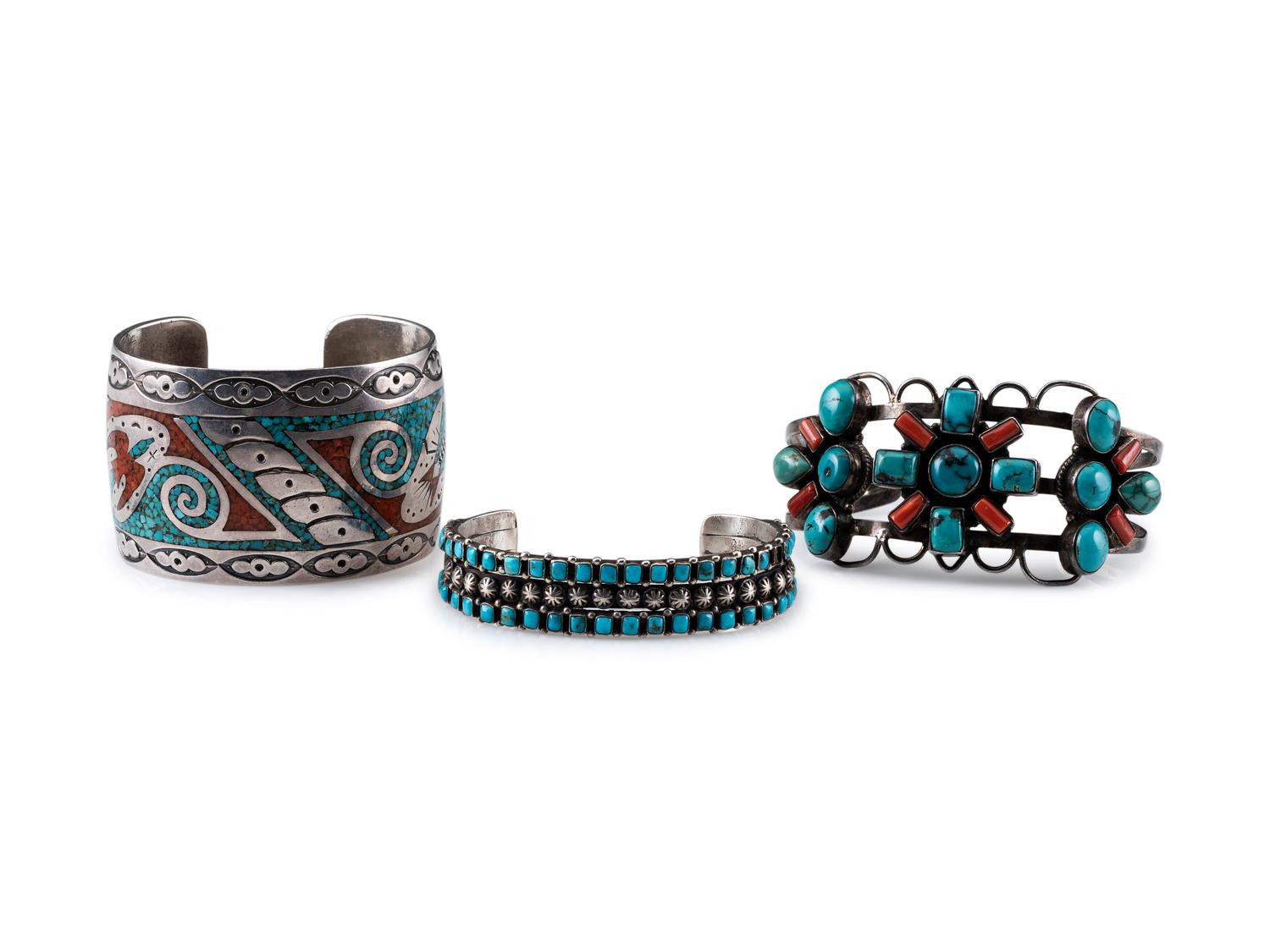 Navajo Silver Cuff Bracelets