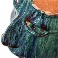 Charlie West, A Glazed Stoneware Work: Upside Down Face Jug