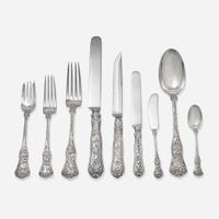 An assembled sterling silver flatware service for twelve in the "Olympian" pattern Tiffany & Co., New York, NY, early to late 20th century