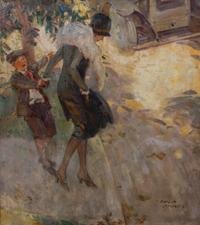 Philip Lyford, (American, 1887-1950) — The Stubborn Child