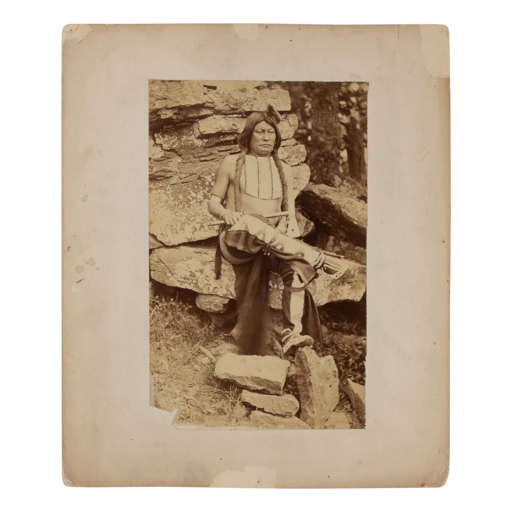 John K. Hillers (German-American, 1843-1925) — Big Mouth Hawk, Arapaho 1875