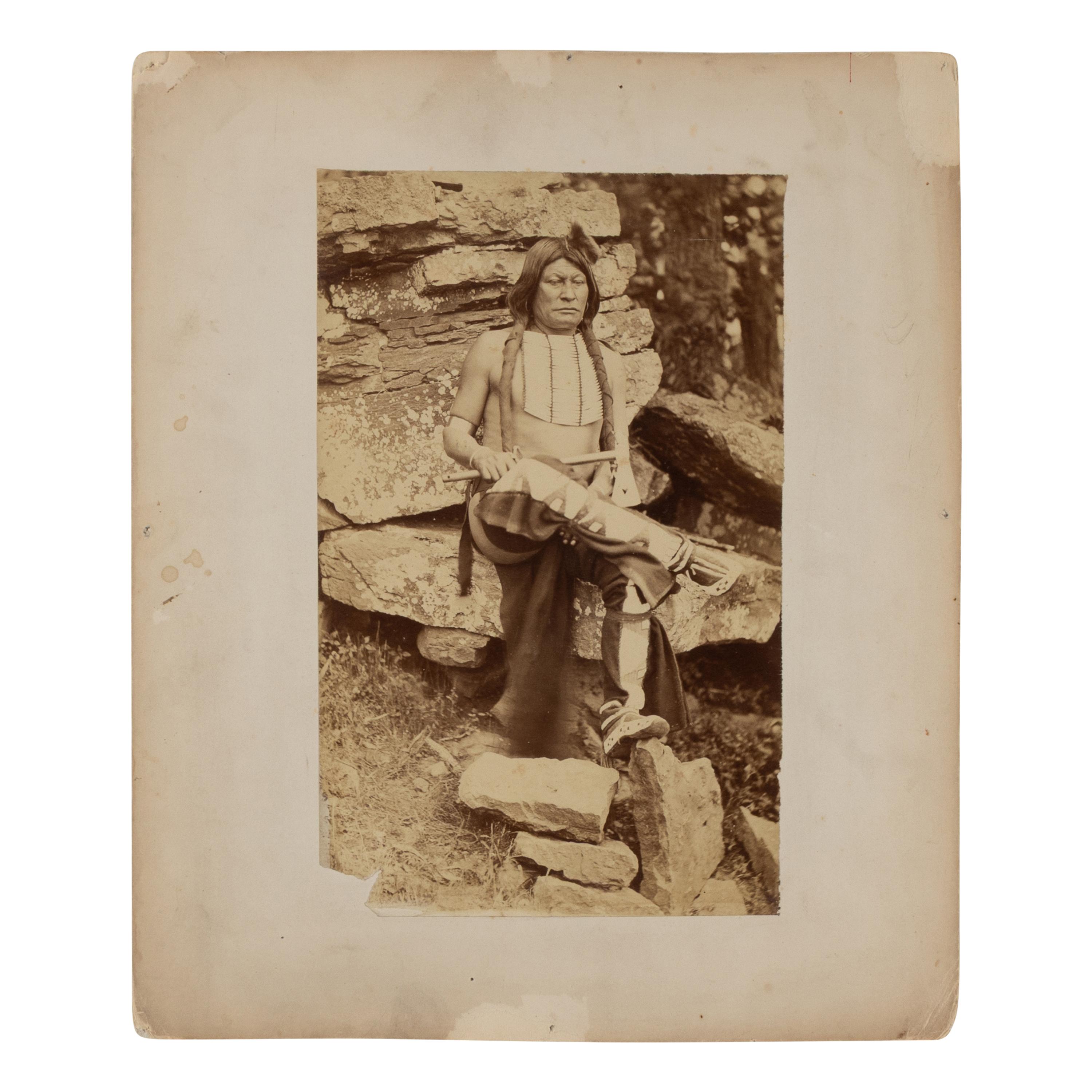 John K. Hillers (German-American, 1843-1925) — Big Mouth Hawk, Arapaho 1875