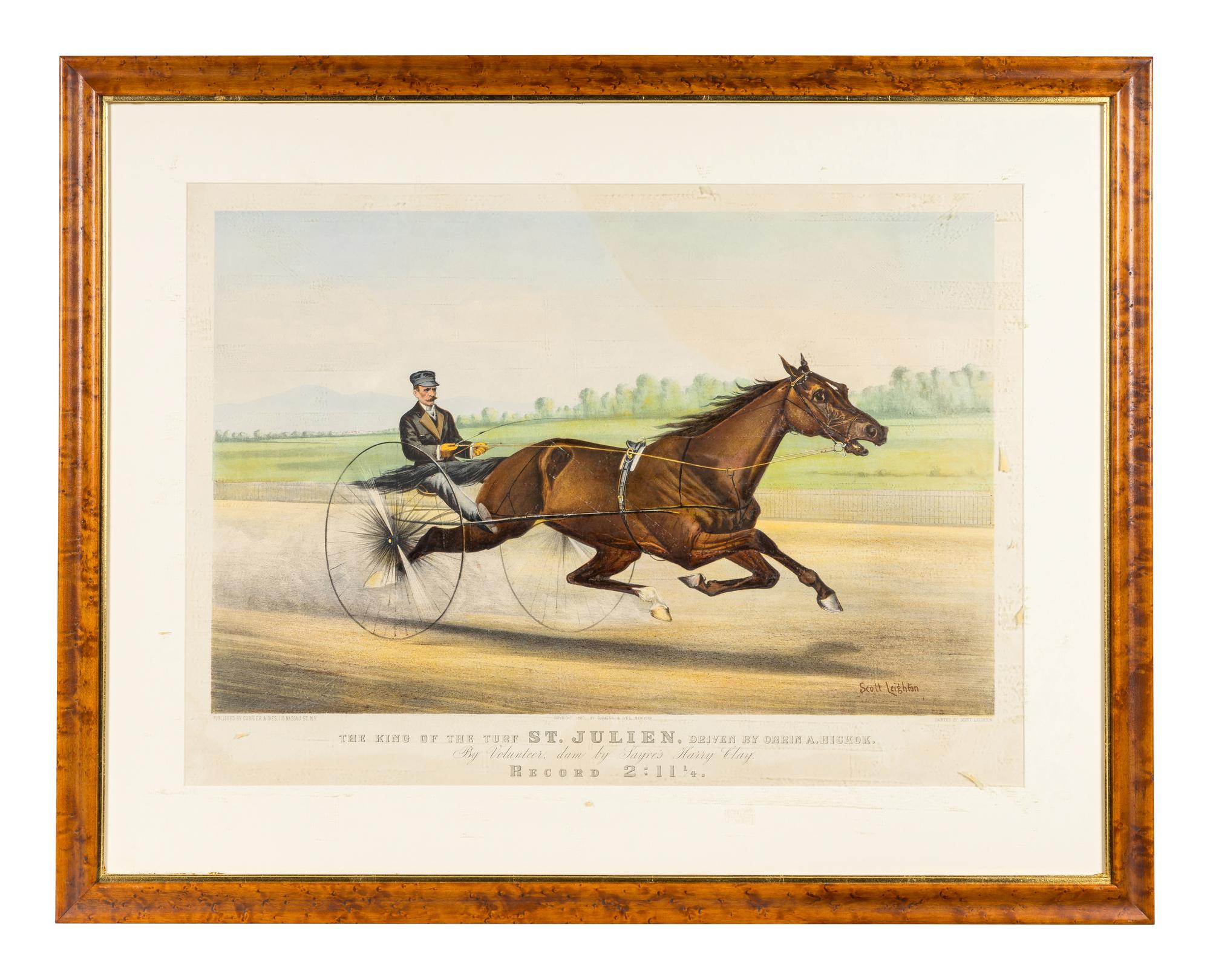 [HORSE RACING SCENES] -- CURRIER and IVES, publishers -- After John Cameron, or Scott Leighton