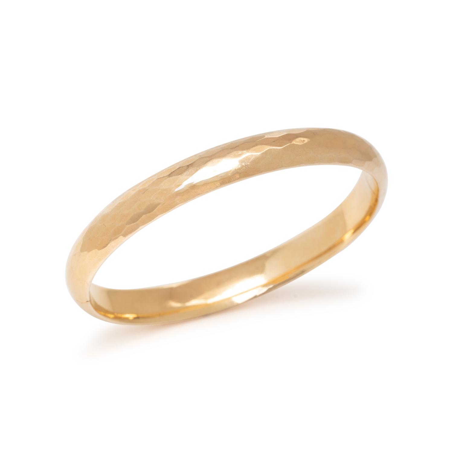 YELLOW GOLD BANGLE BRACELET