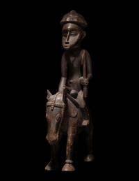 A Senufo Wood Equestrian Figure