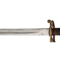 Non-Regulation Import Staff & Field Officers Sword Inscribed to Lt. Col. Andrew W. Raffen - 19th Illinois Infantry