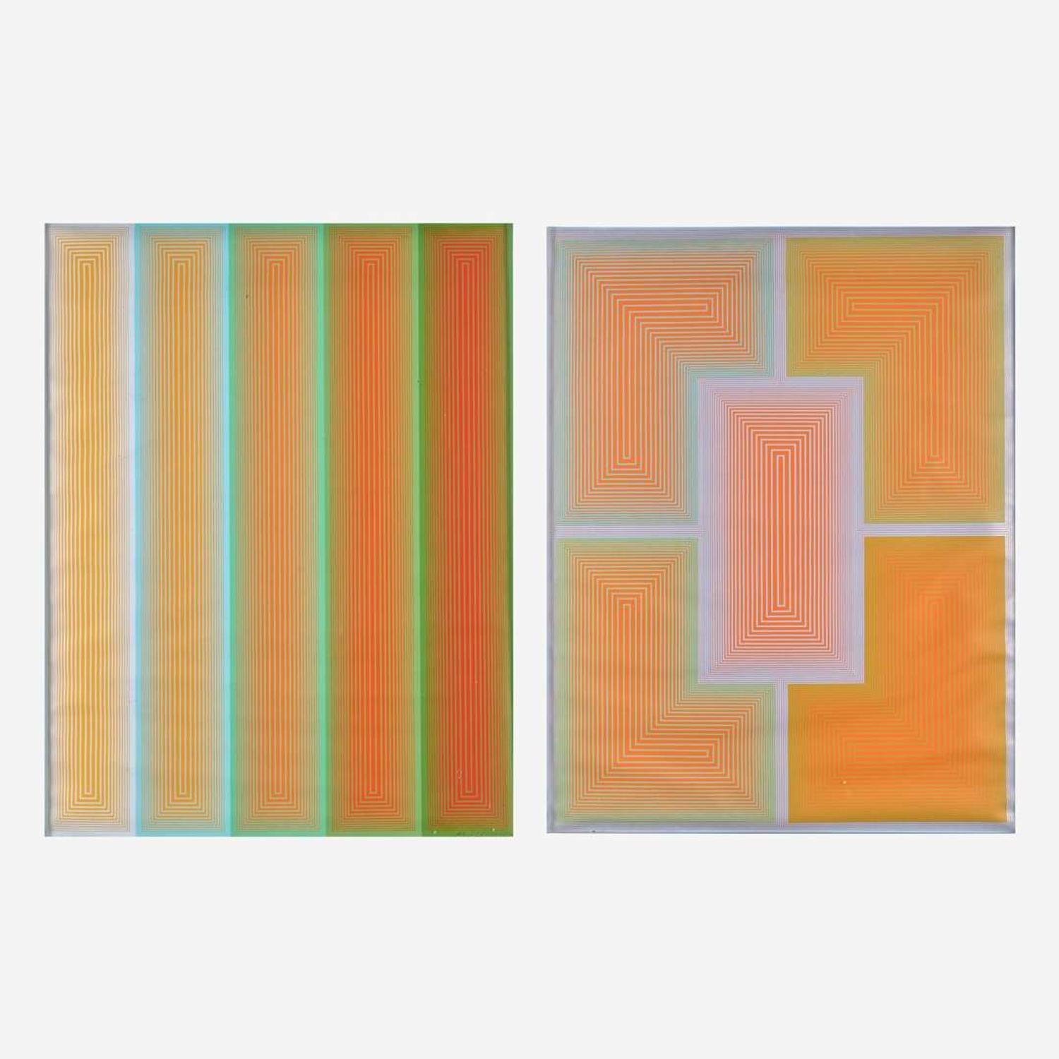 Richard Anuszkiewicz (American, 1930-2020) Two Prints from Inward Eye Suite