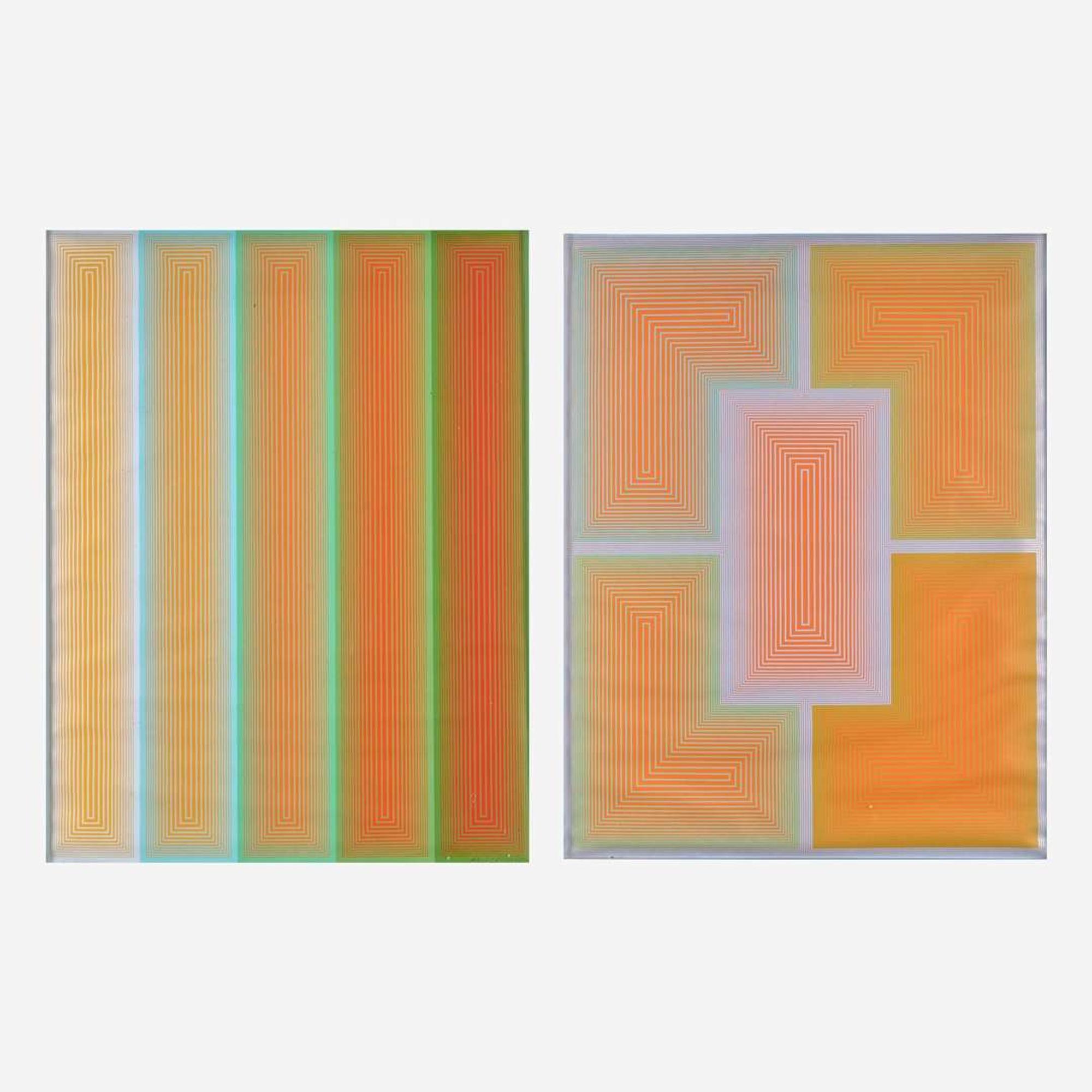 Richard Anuszkiewicz (American, 1930-2020) Two Prints from Inward Eye Suite