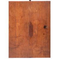 A Federal Maple and Cherrywood Square Top Candlestand