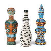 Collection of Paiute Beaded Decanters