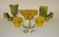 A Group of Eleven Haeger Pottery Table Articles Height of tallest 8 1/4 inches.
