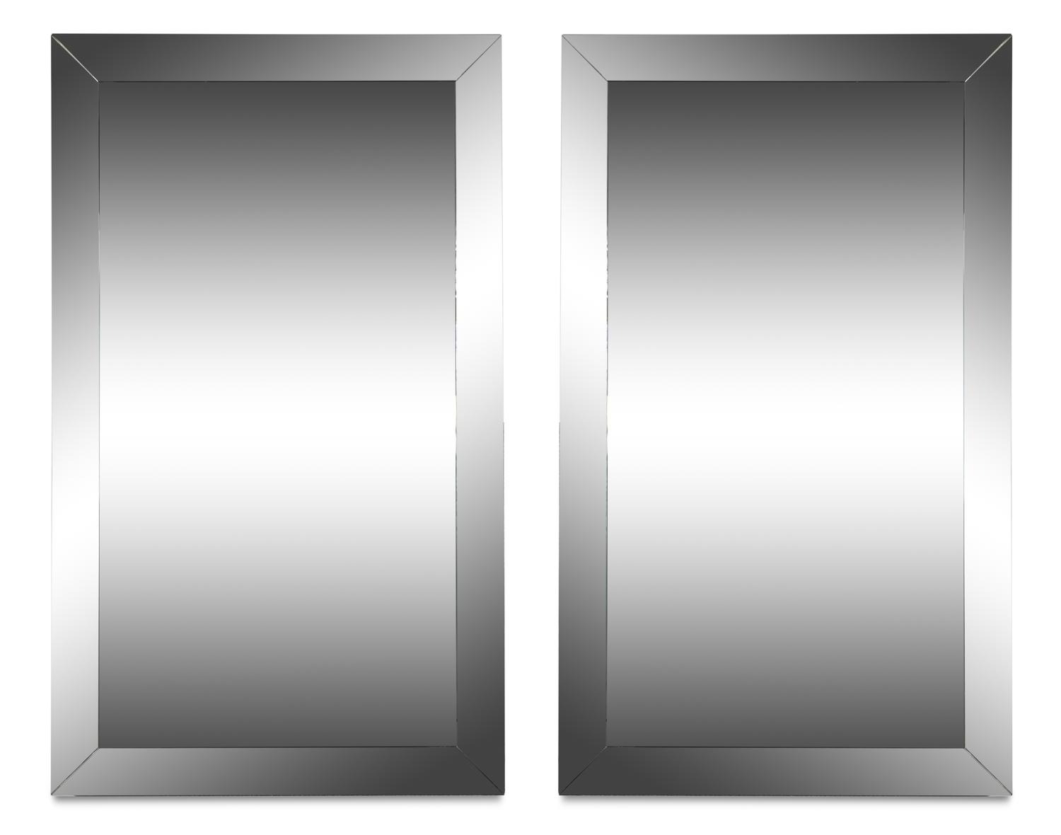 A Pair of Large Contemporary Mirrors