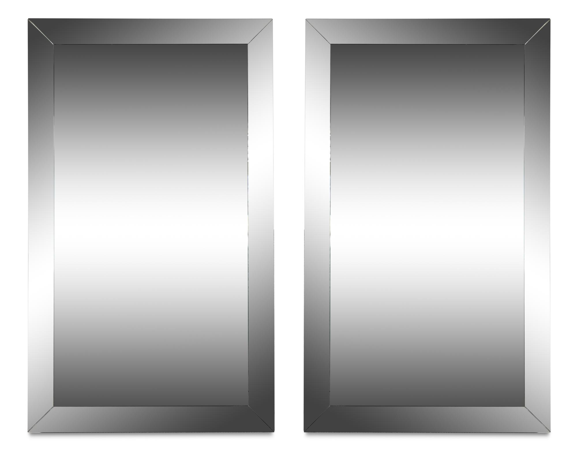 A Pair of Large Contemporary Mirrors
