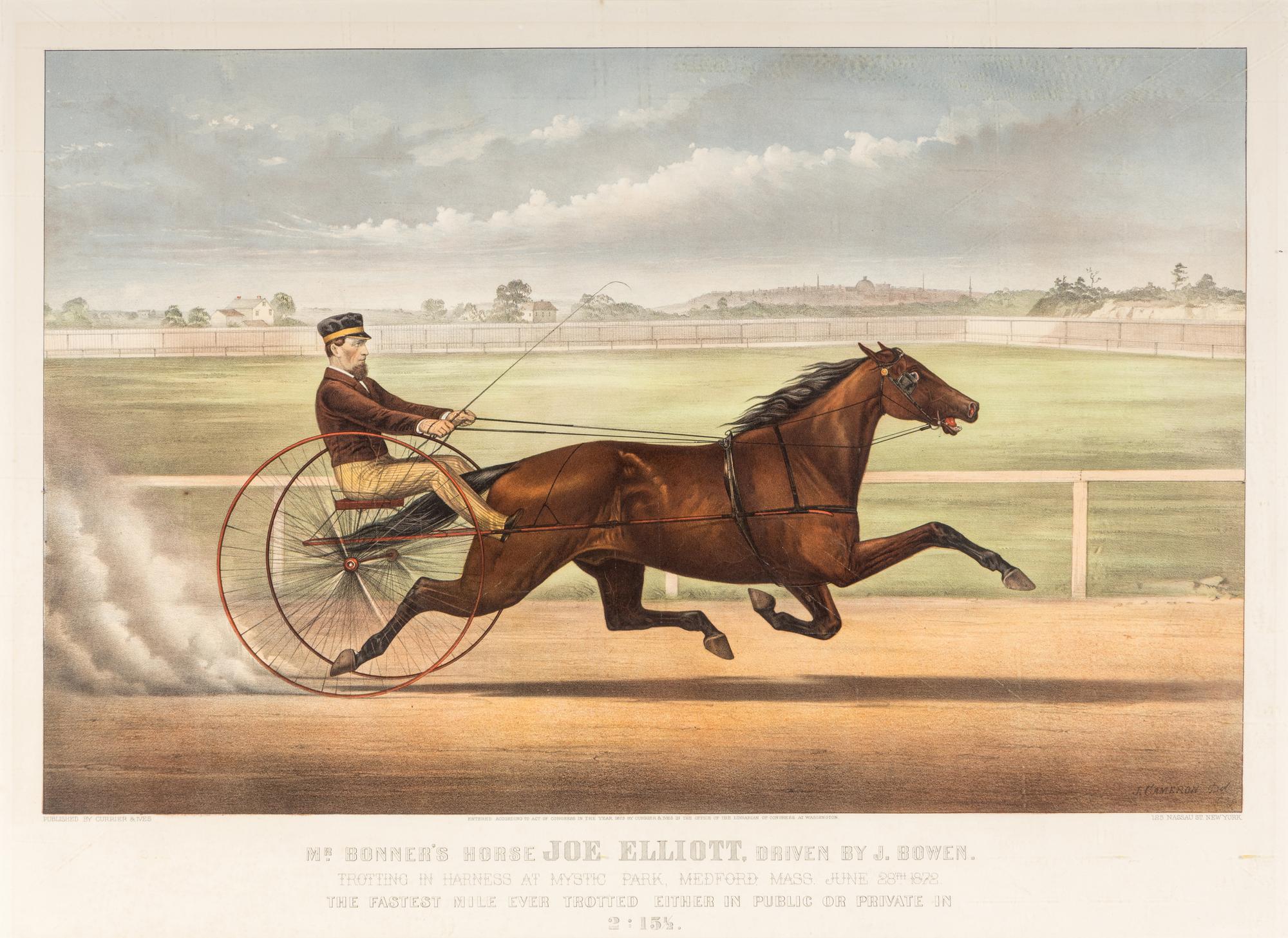 [HORSE RACING SCENES] -- CURRIER and IVES, publishers -- After John Cameron, J. McAuliffe, or Louis Maurer