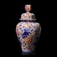 A Japanese Imari Porcelain Jar and Cover, Late Edo-Meiji Period