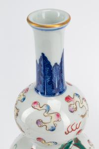 A Pair of Chinese Export Enameled Porcelain Vases