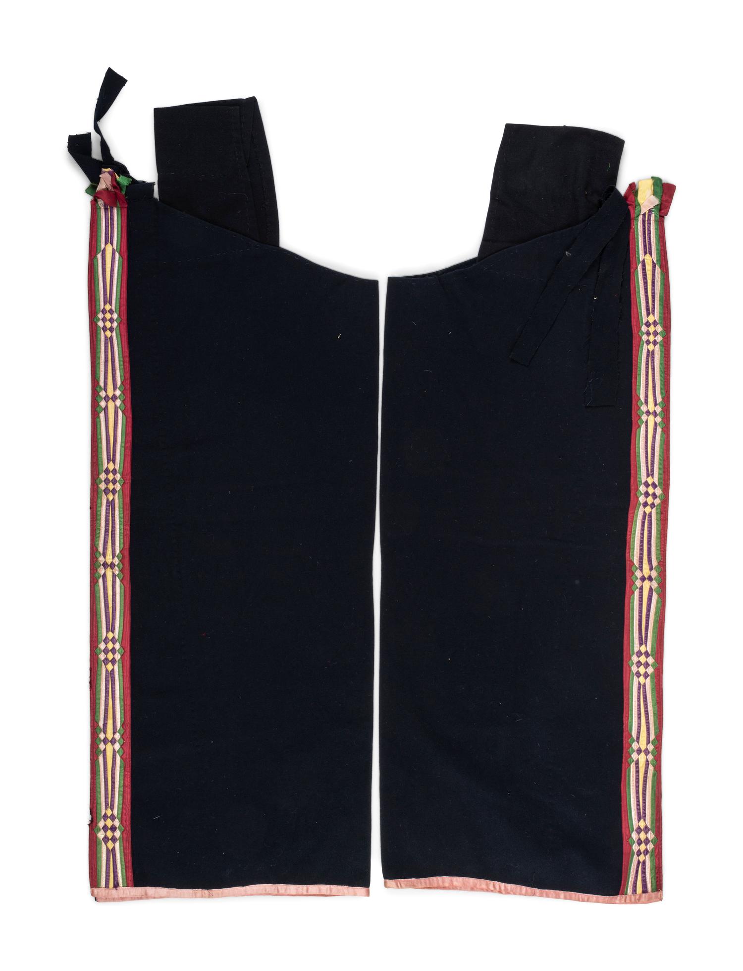 Prairie Wool Leggings, with Ribbonwork