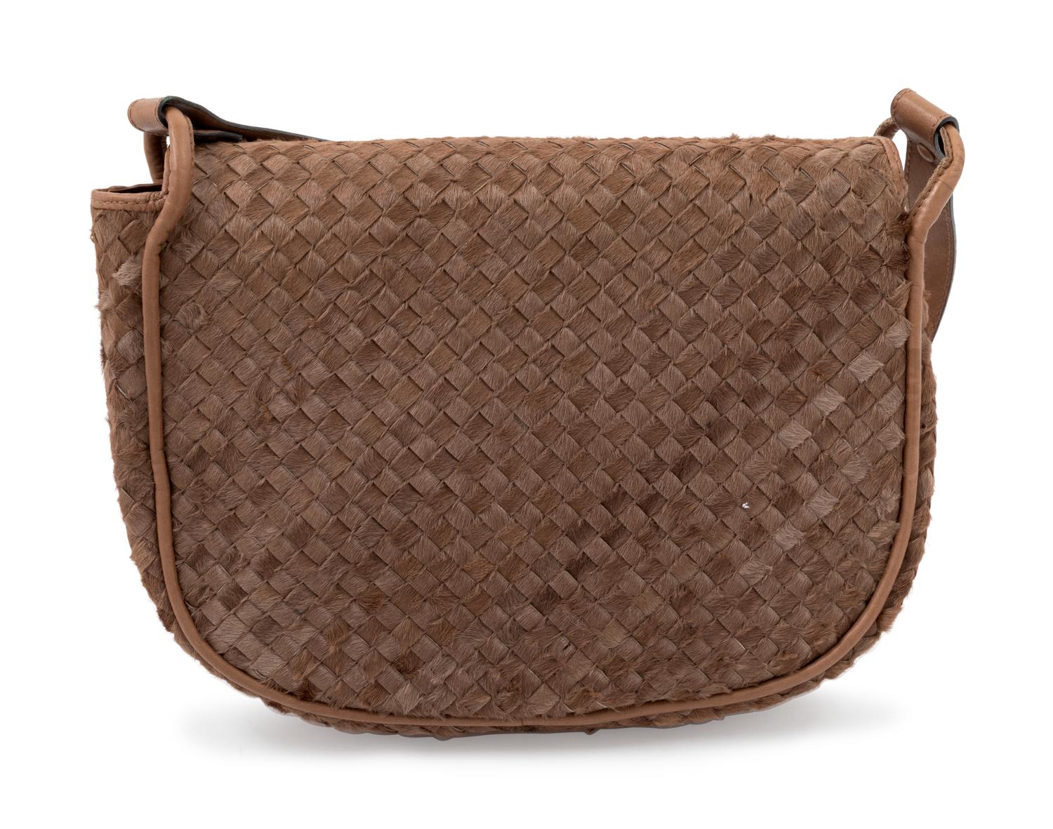 Bottega Veneta Intrecciato Fur Handbag
