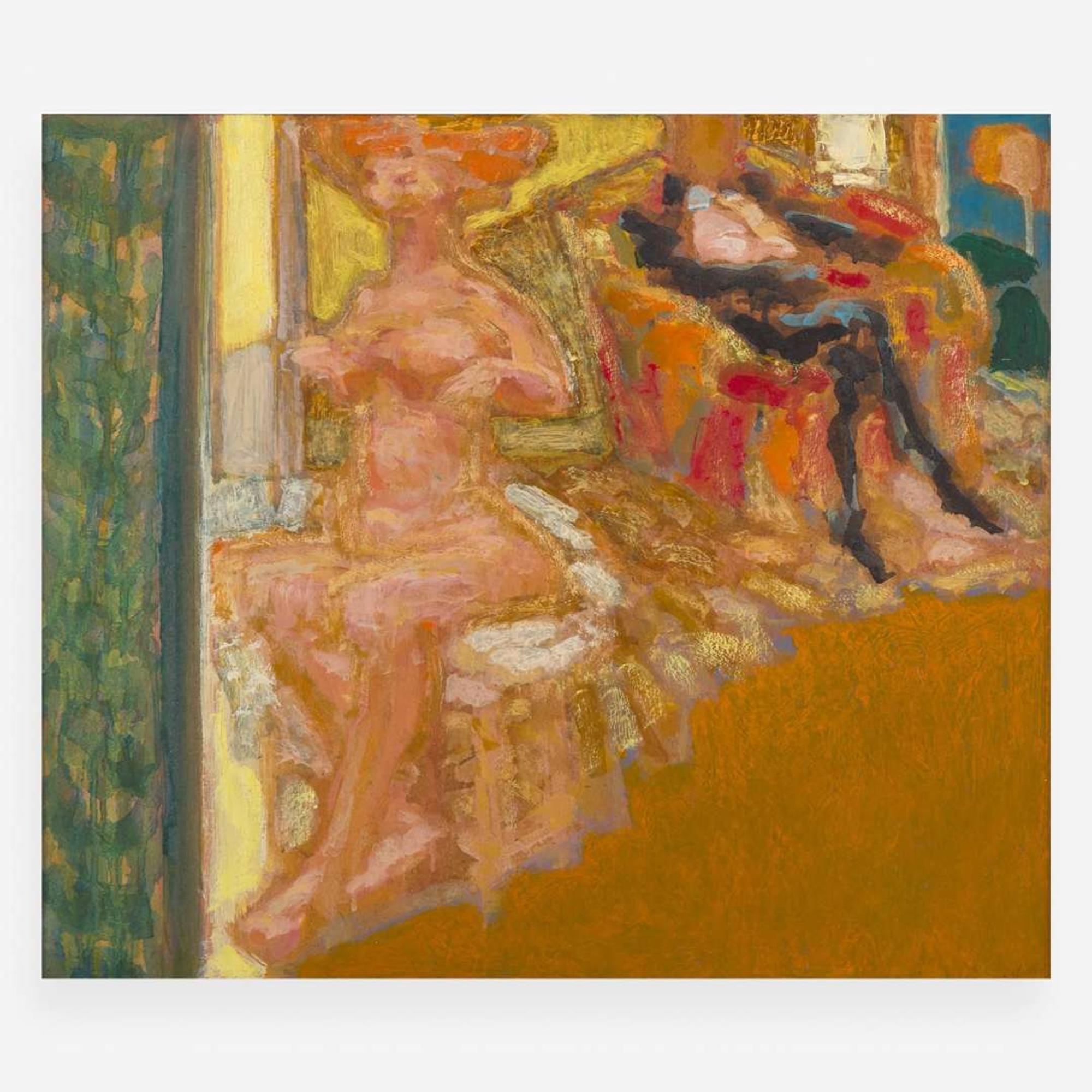 Harry Sefarbi (American, 1917-2009) Interior with Figures