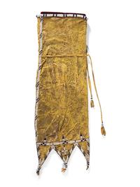 Northern Plains Beaded Hide Tobacco Bag, with Tabs