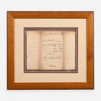 [Declaration of Independence] [Pennsylvania] Wilson, James Partially-Printed Document, signed