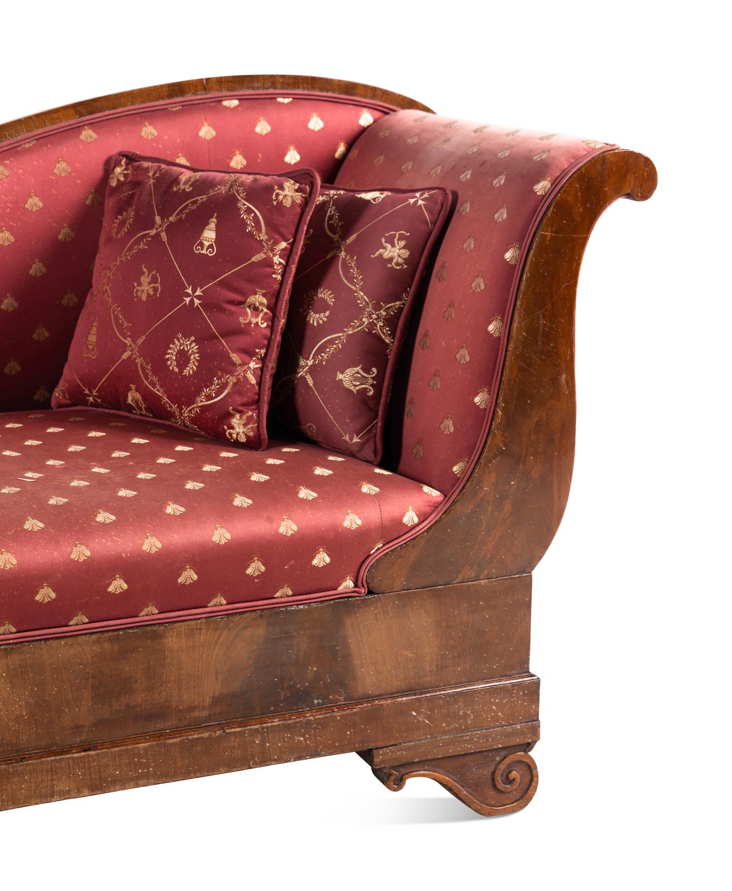 A Directoire Mahogany Méridienne