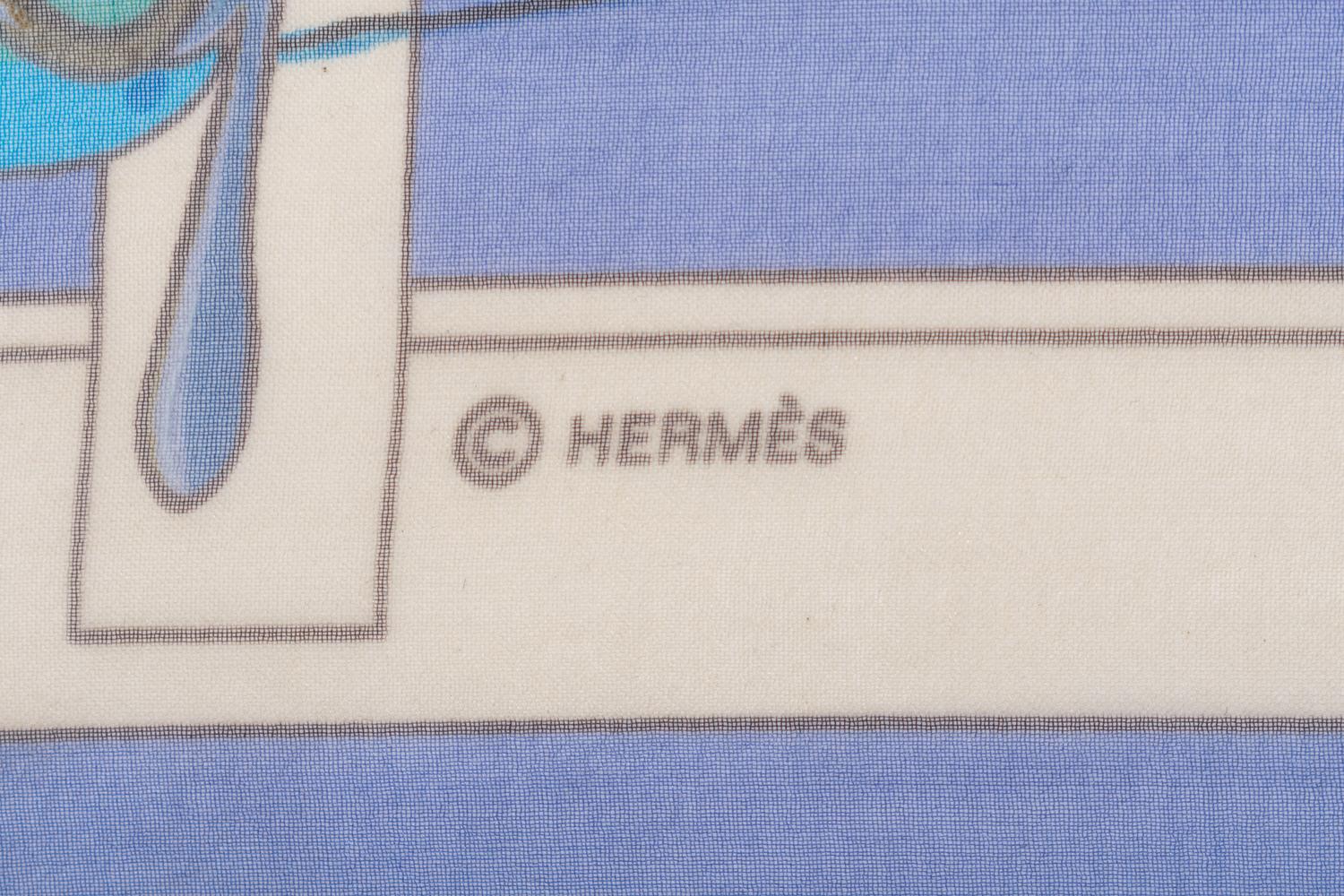 Three Hermès Silk Chiffon Scarves