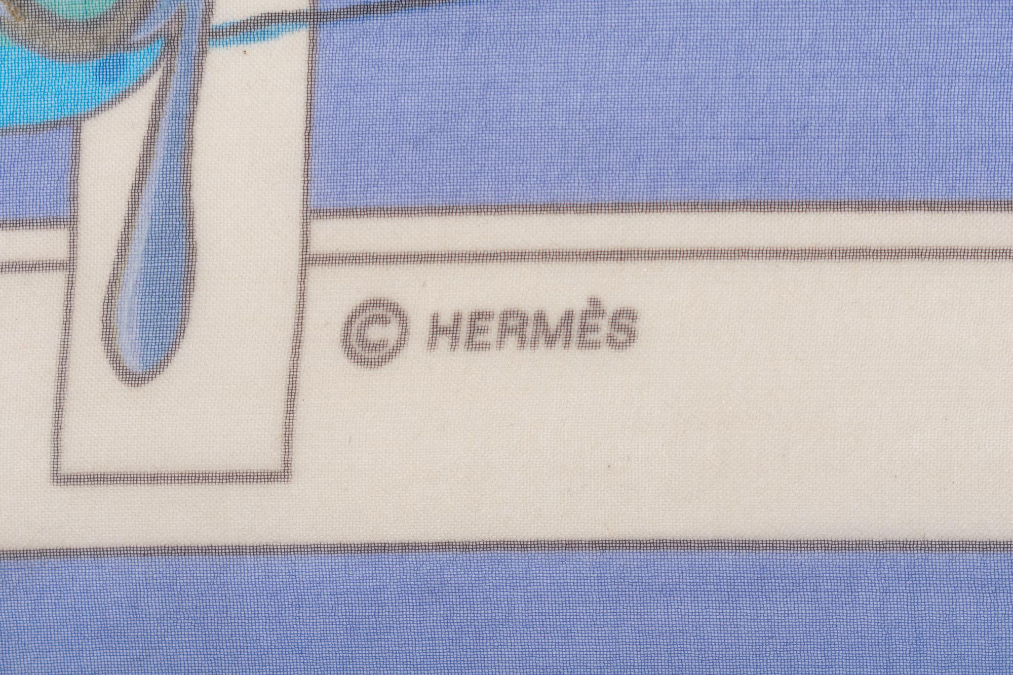 Three Hermès Silk Chiffon Scarves