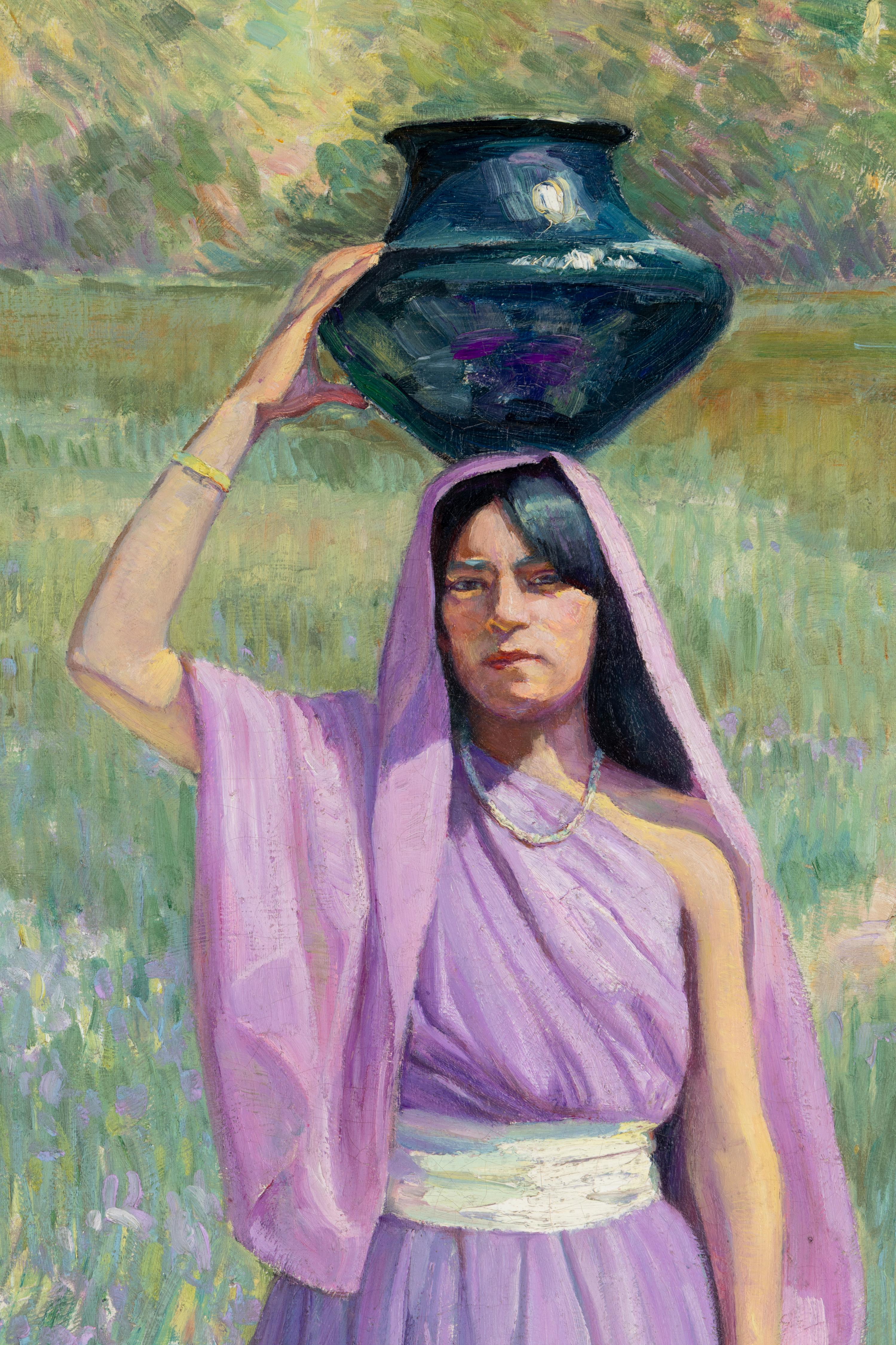Bert Geer Phillips (American, 1868-1956) — Water Carrier , c. 1912