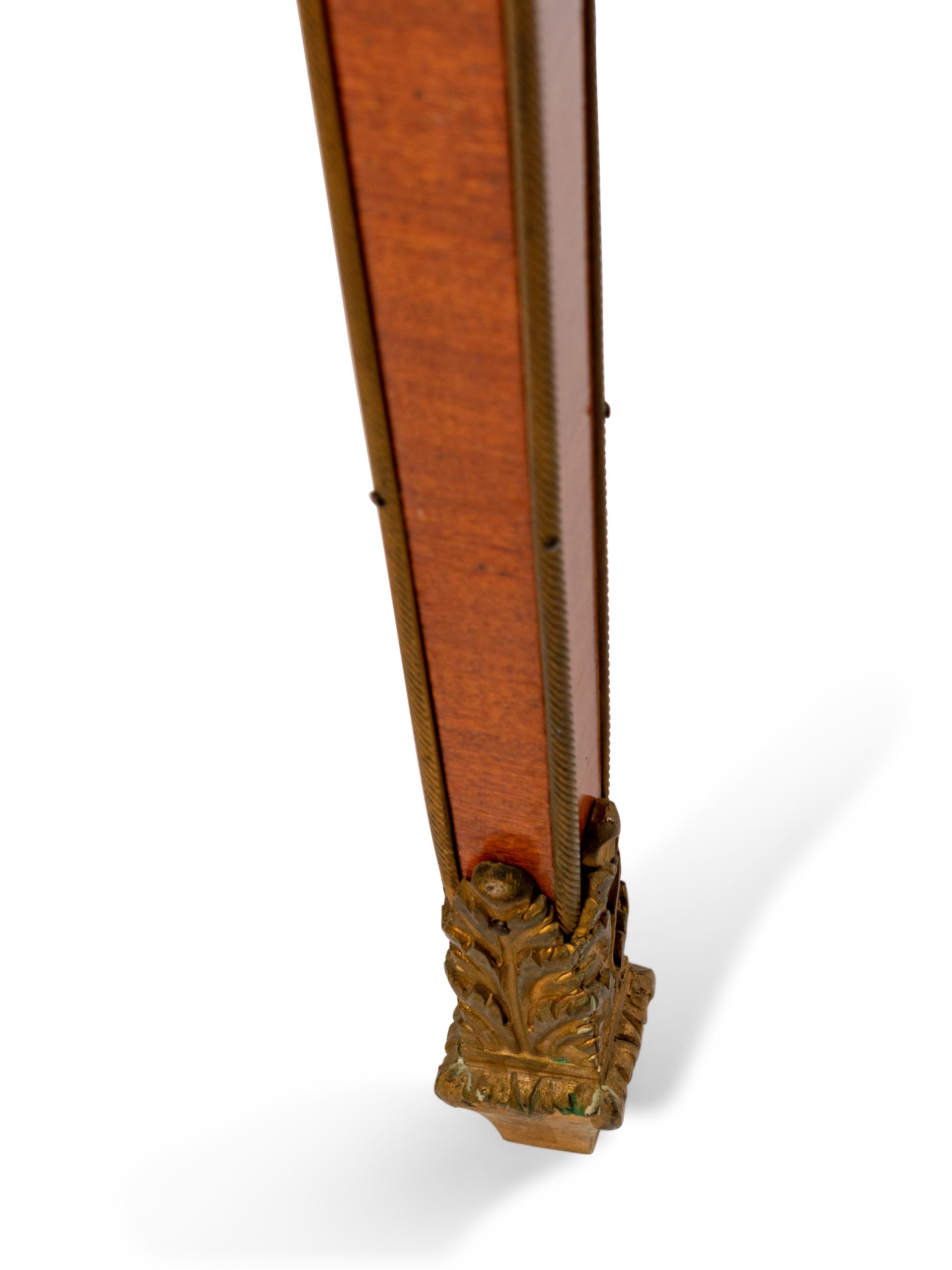 A Louis XVI Style Gilt-Bronze-Mounted Kingwood Two-Tier Tea Table