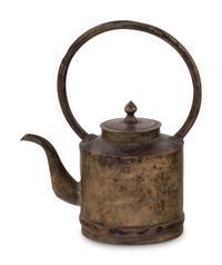 Three Mixed Metal Teapots