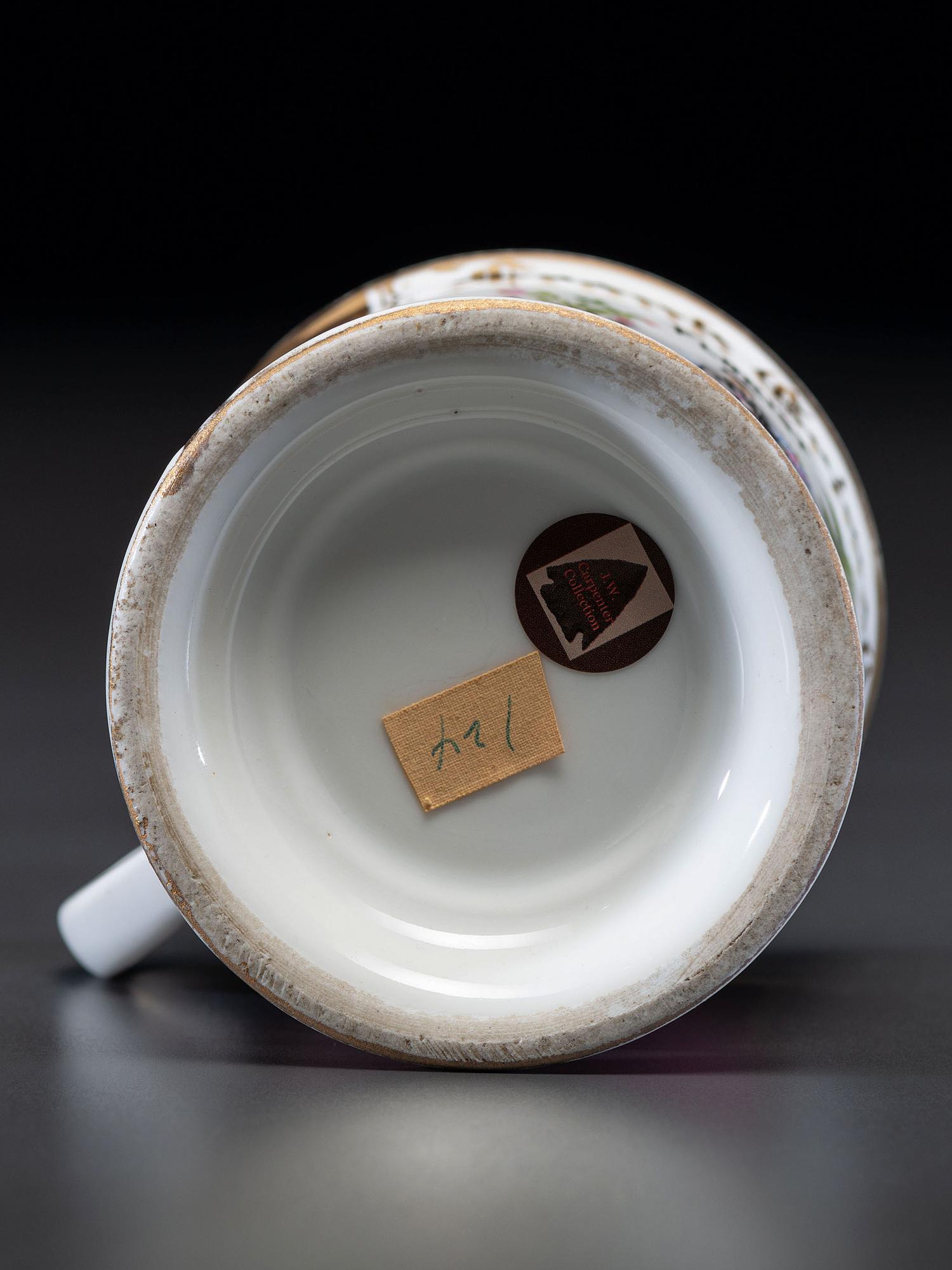 A Florist's Porcelain Occupational Shaving Mug