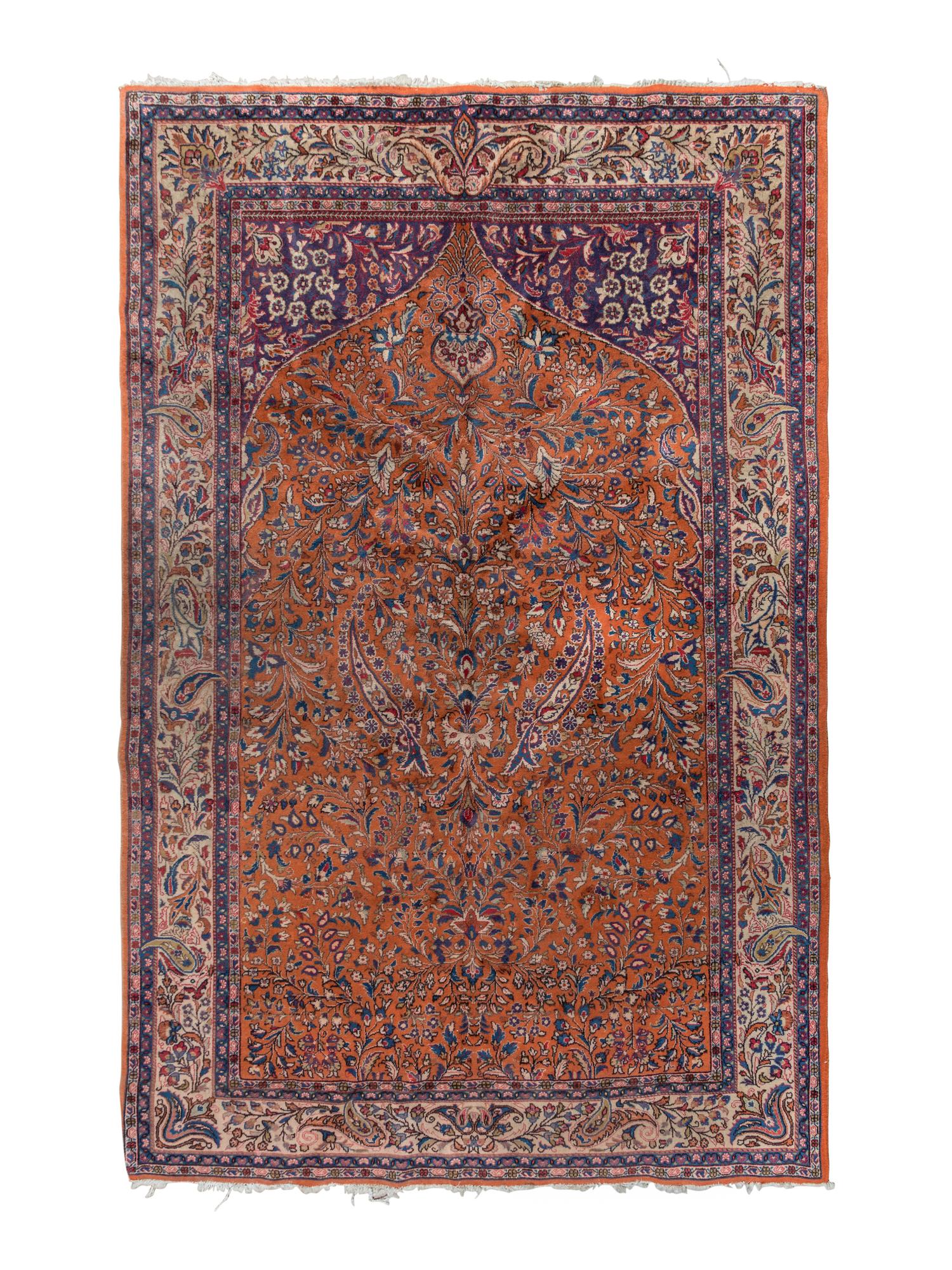 A Tabriz Wool Prayer Rug
