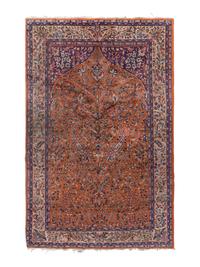 A Tabriz Wool Prayer Rug