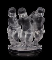 A Lalique Luxembourg Figural Group