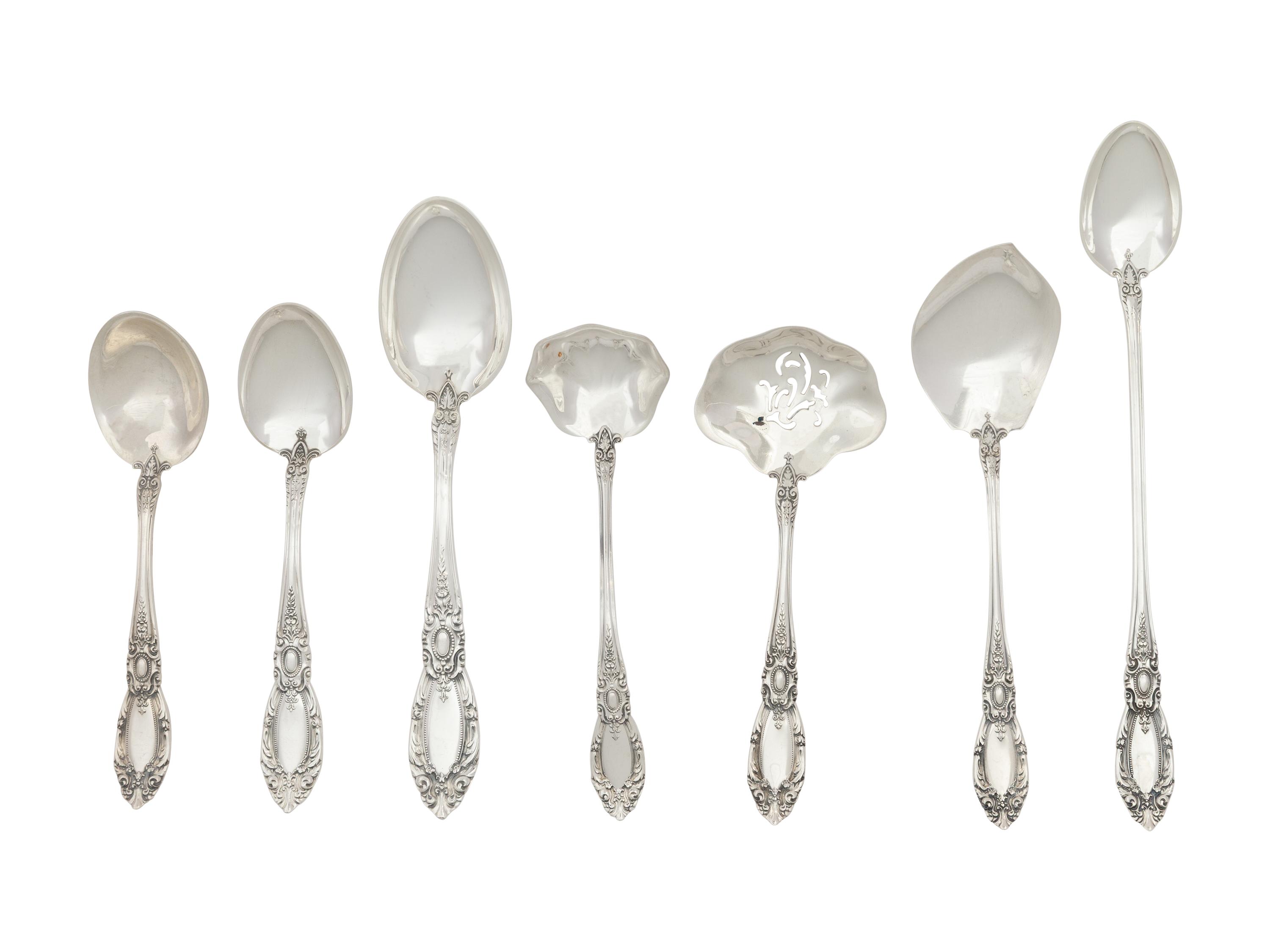 An American Silver Flatware Service