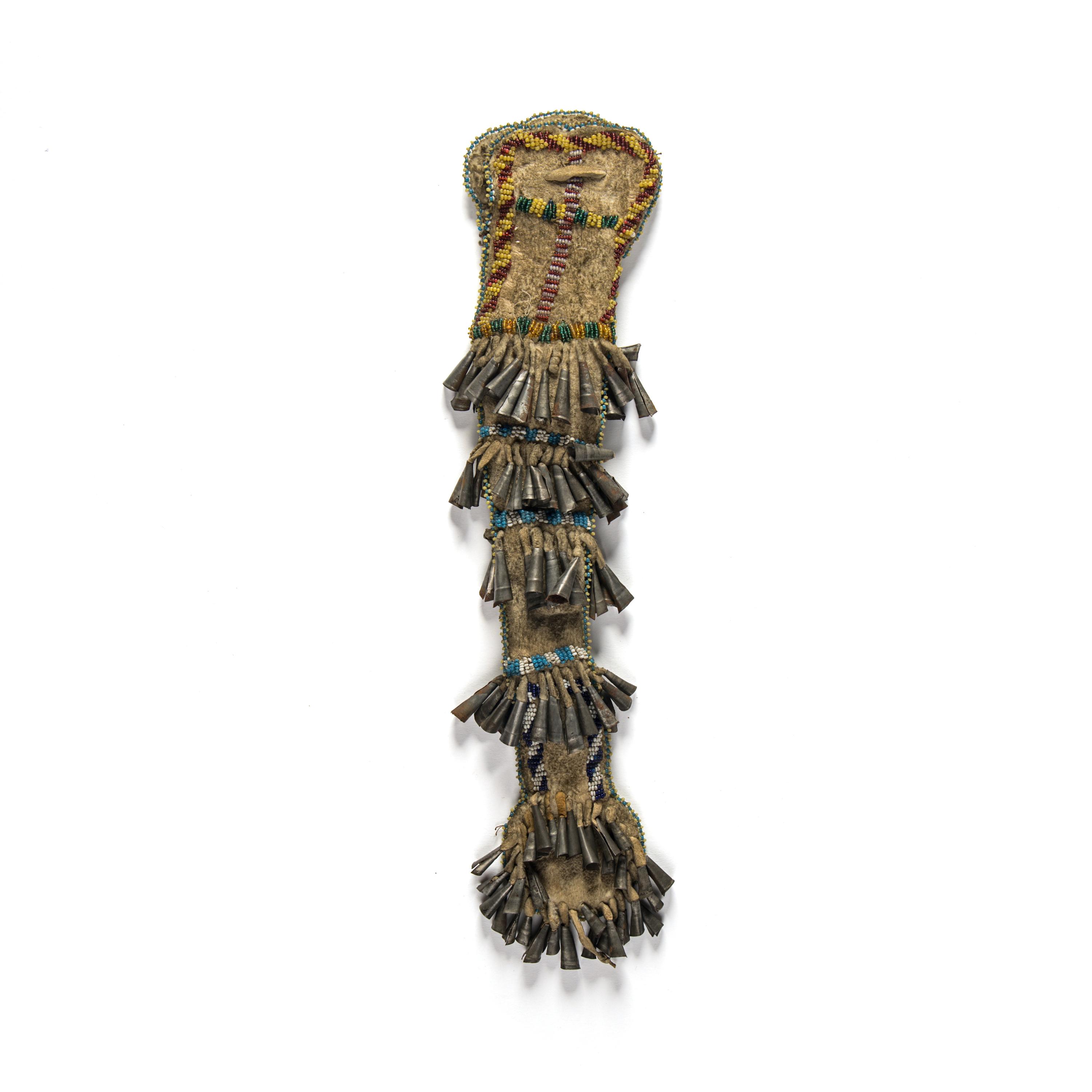 Mescalero Apache Beaded Hide Awl Case