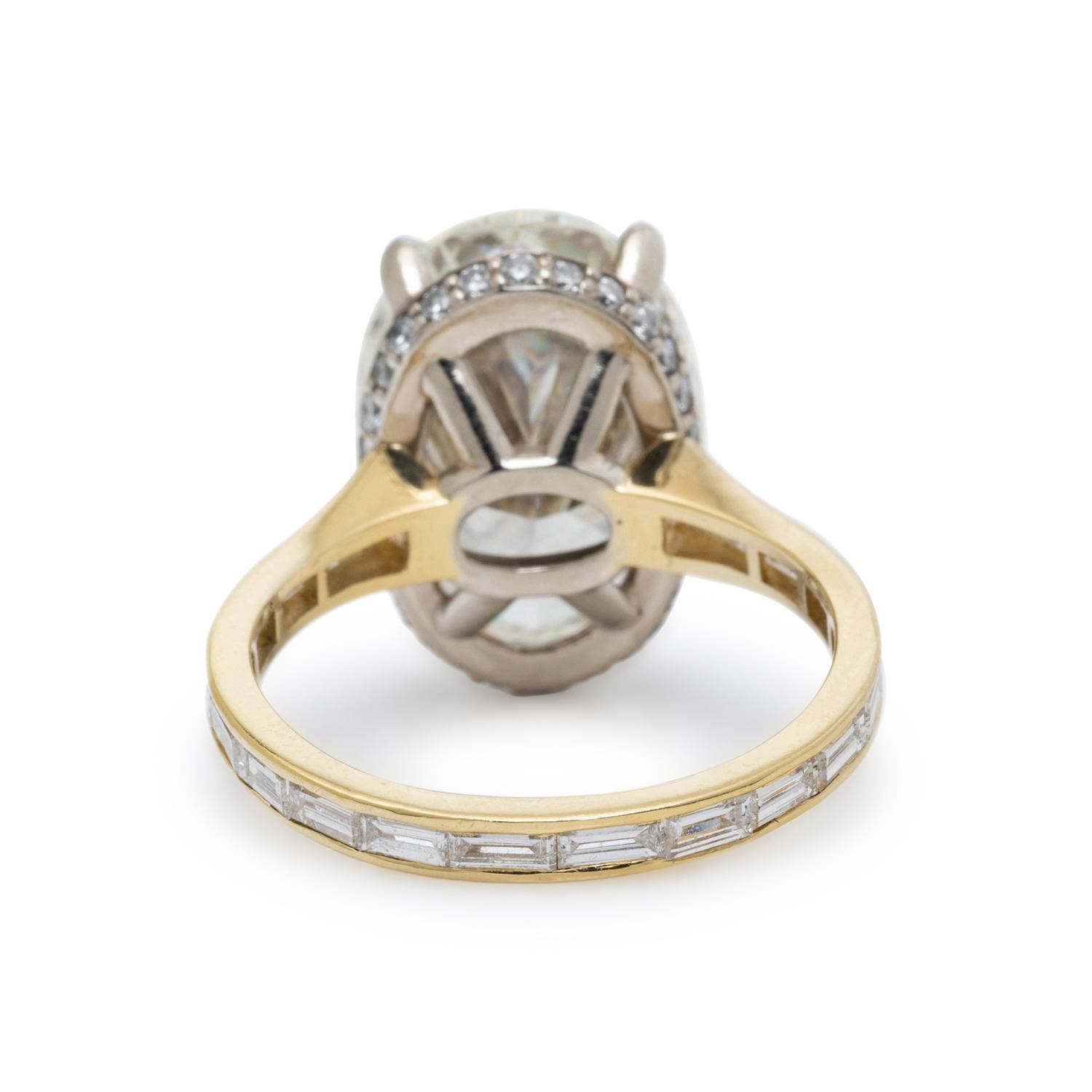 10 CARAT OVAL DIAMOND RING